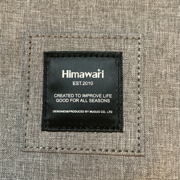 Himawari grey sturdy backpack with removable pocket insert - Picture 2 of 7